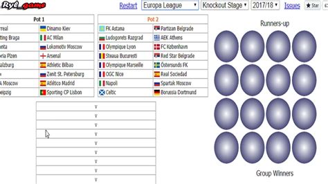 champions league draw simulation